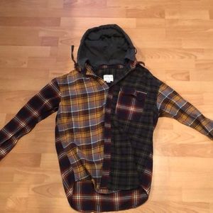 American eagle flannel hoodie